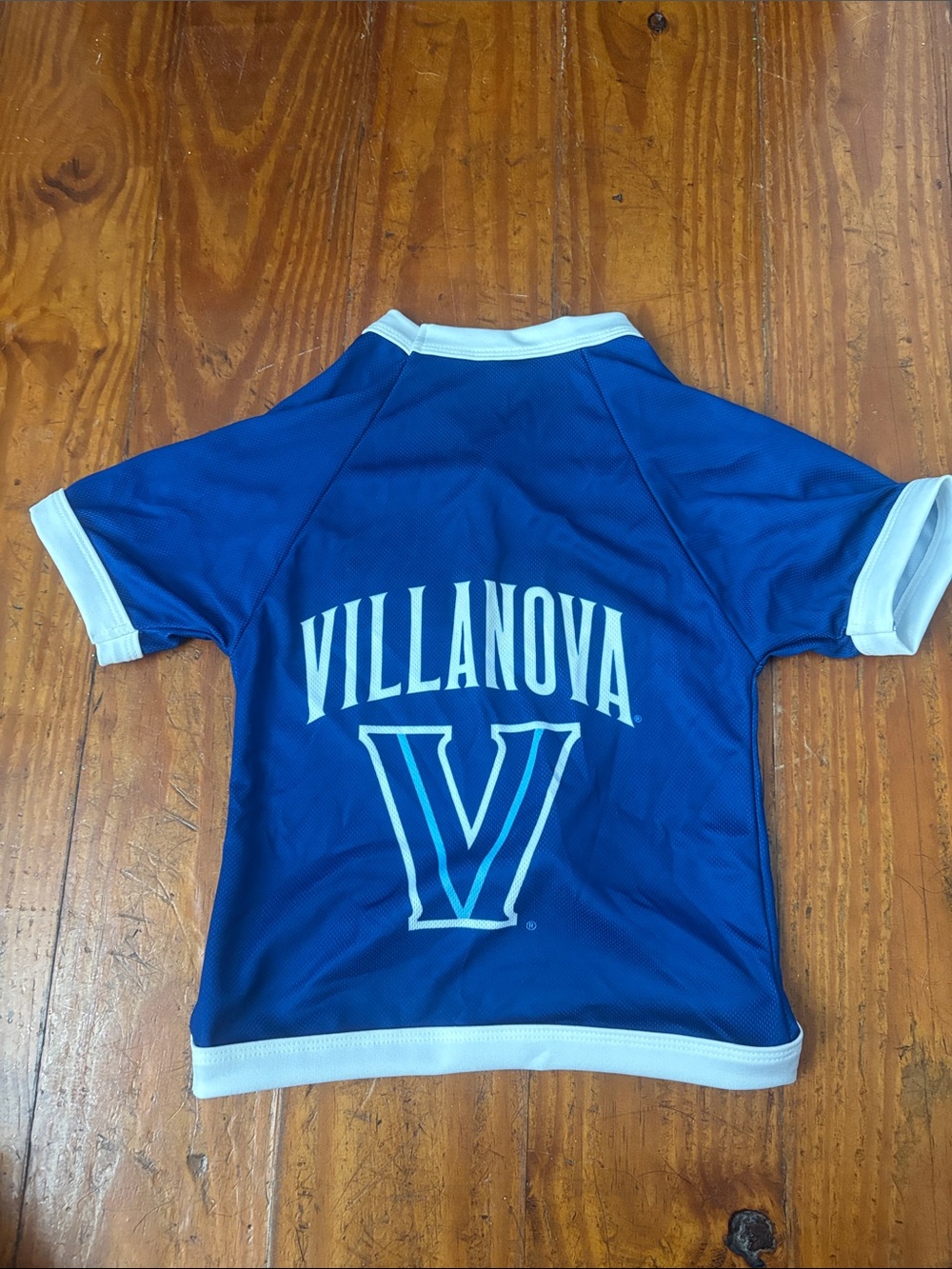 Villanova Dog Jersey - Blue Dog Jersey with White Trim
